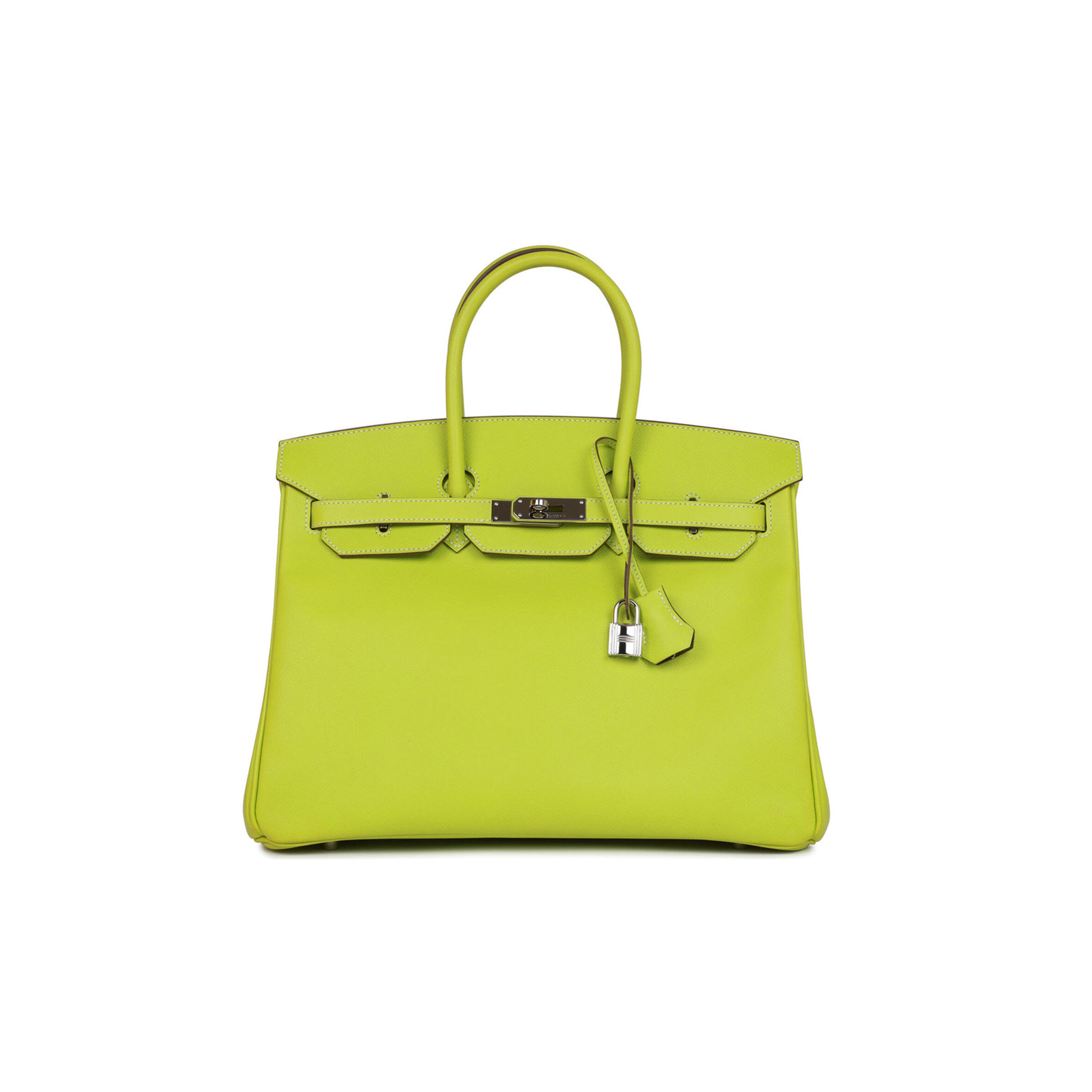 H**me5 BIRKIN 35 KIWI CANDY EPSOM PALLADIUM HARDWARE (35cm) Master Quality
